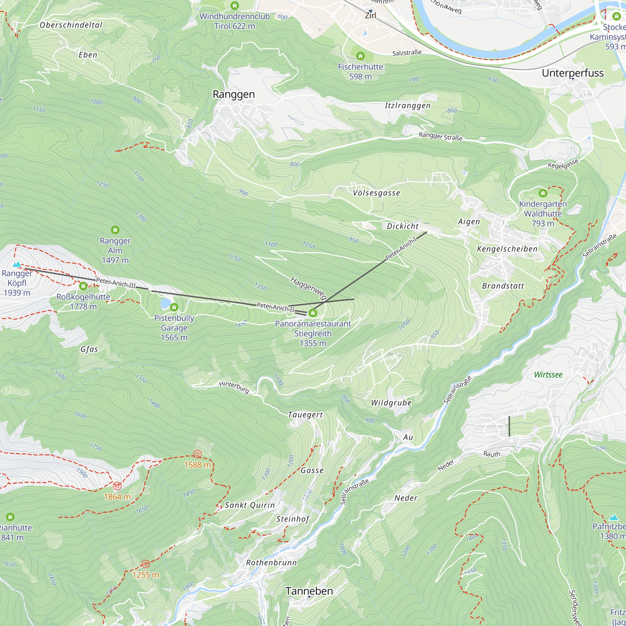 Panoramarestaurant Stieglreith map