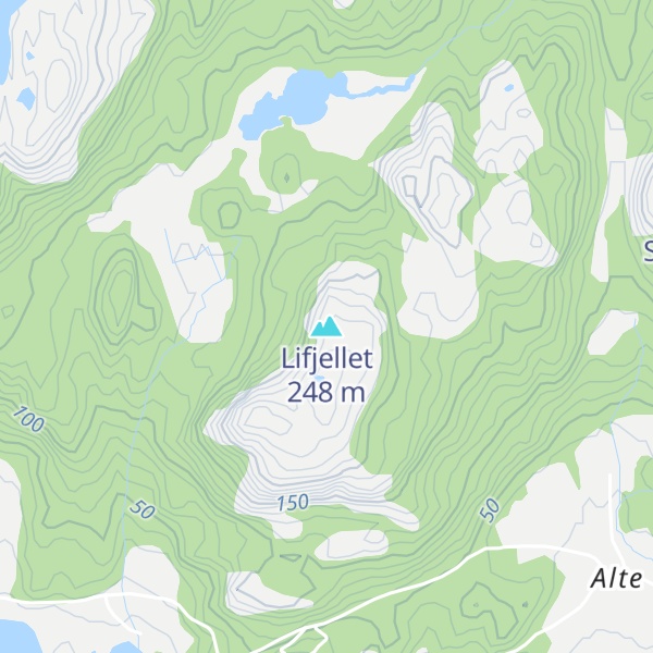 Map of Lifjellet