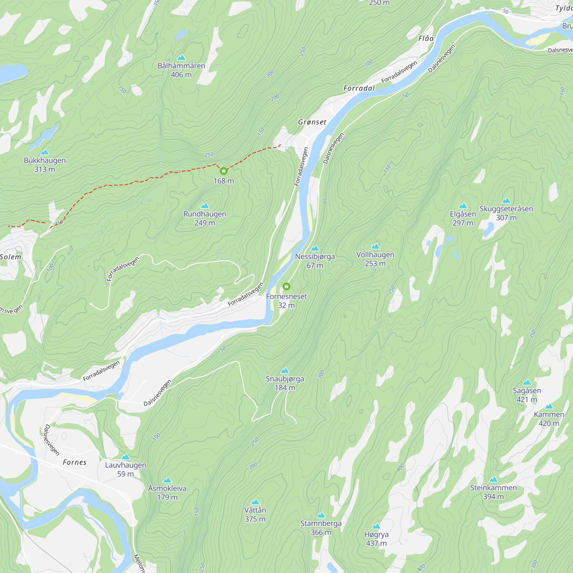 Fornesneset map