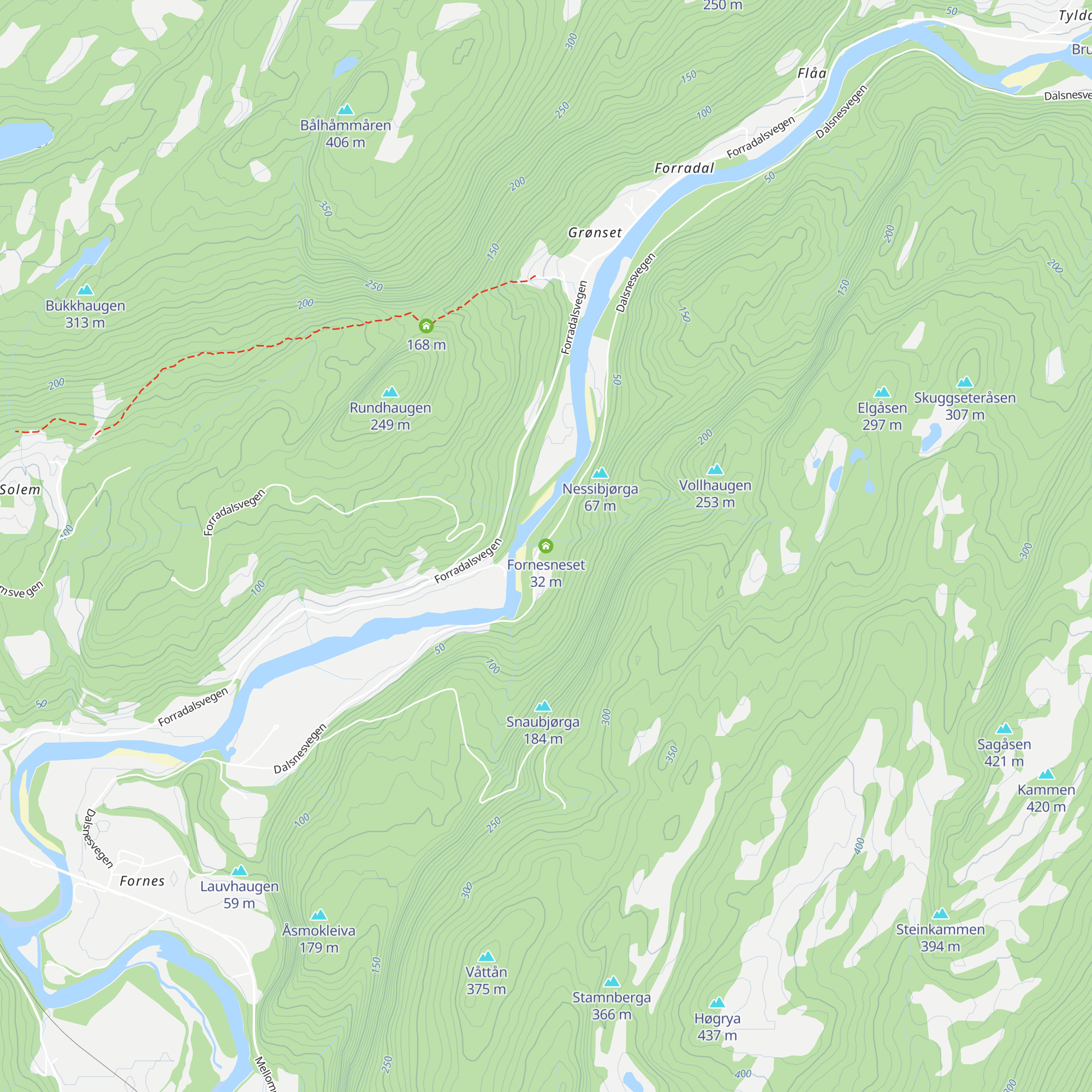 Fornesneset map