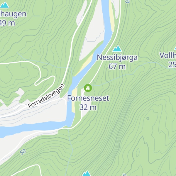 Map of Fornesneset