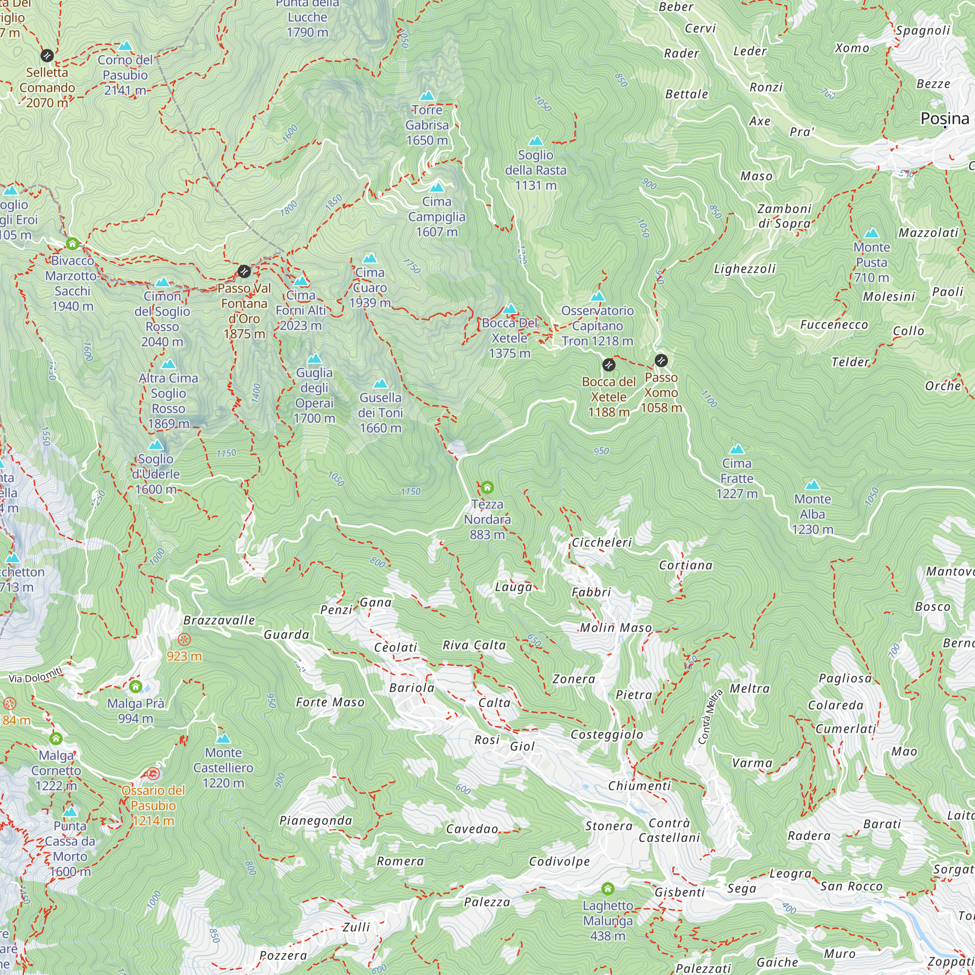 Tezza Nordara map