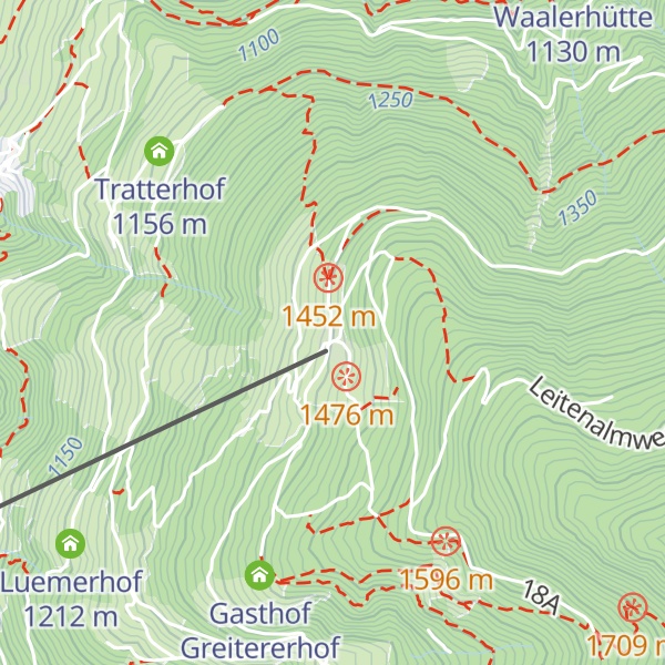Map of Gasthof Taser Alm