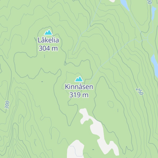 Map of Kinnåsen