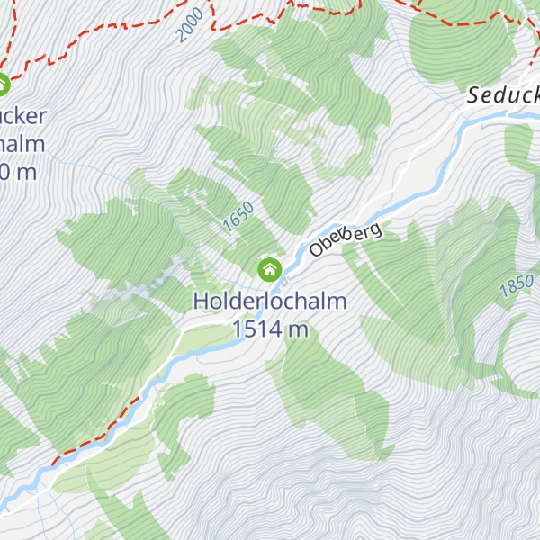 Map of Holderlochalm