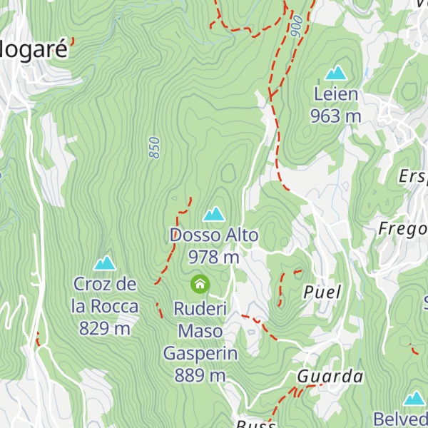 Map of Dosso Alto