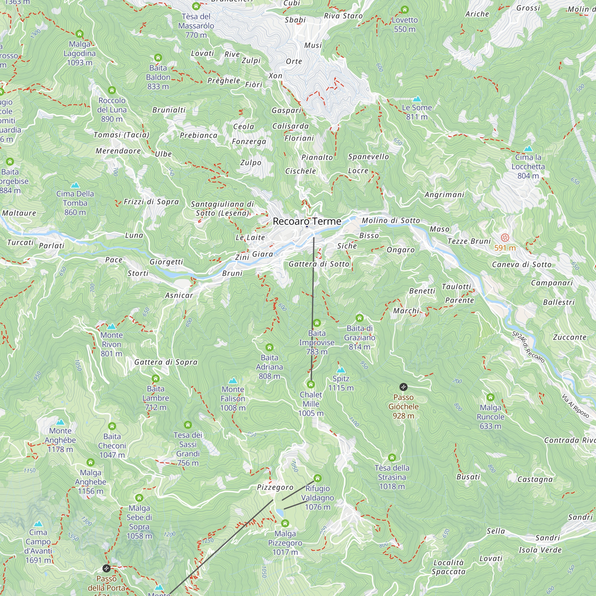 Latteria map