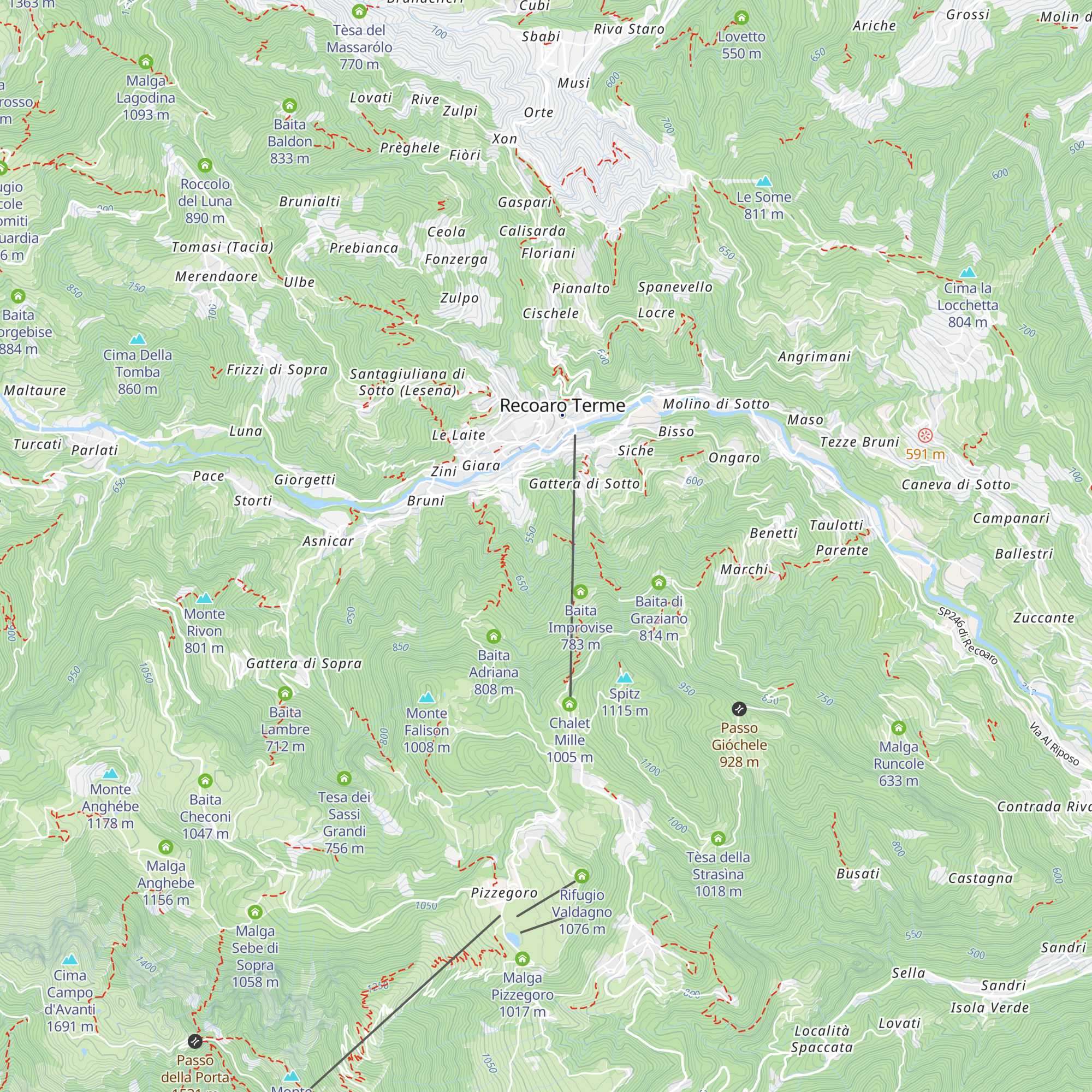 Latteria map