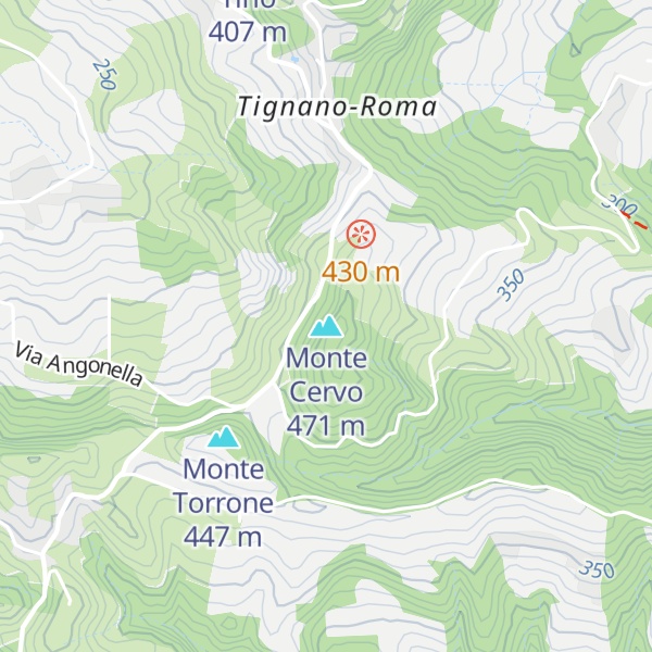 Map of Monte Cervo
