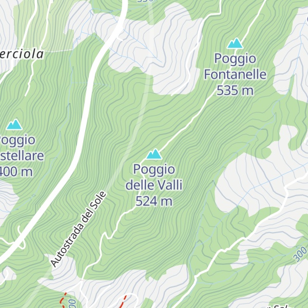 Map of Poggio delle Valli