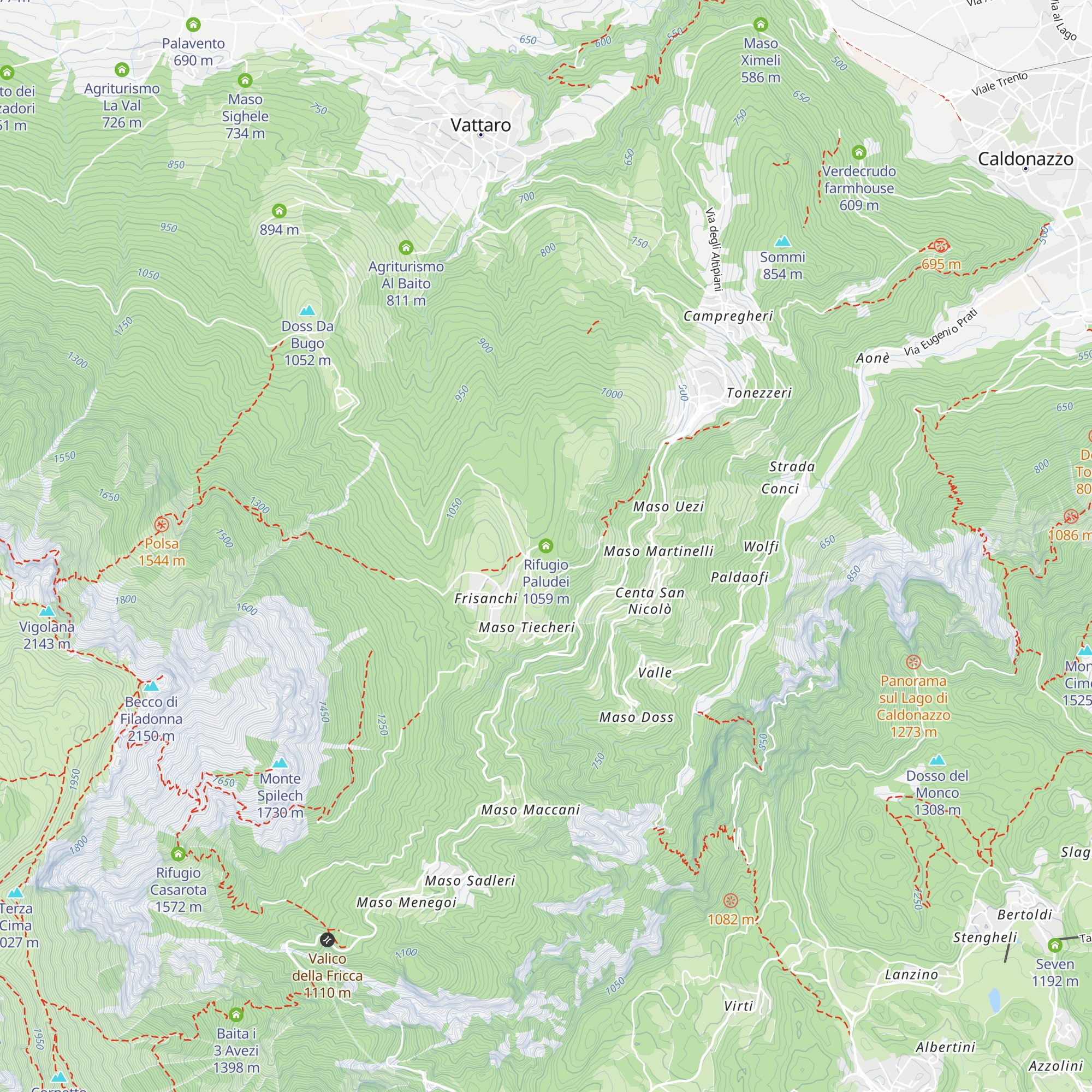 Rifugio Paludei map