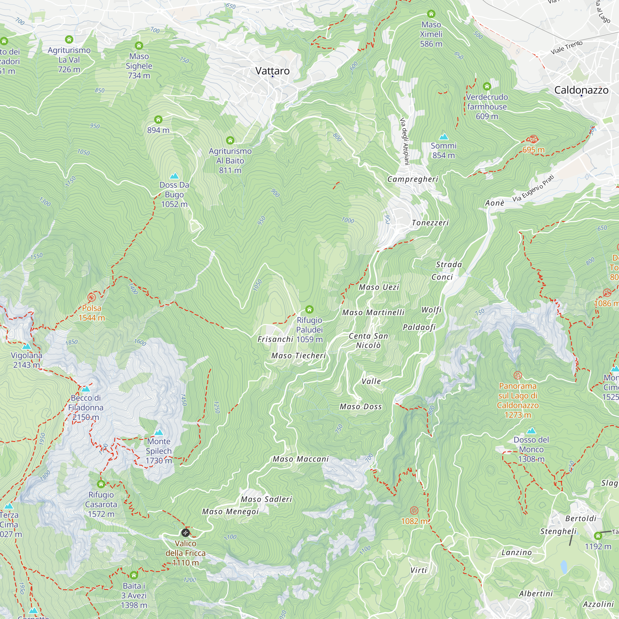 Rifugio Paludei map