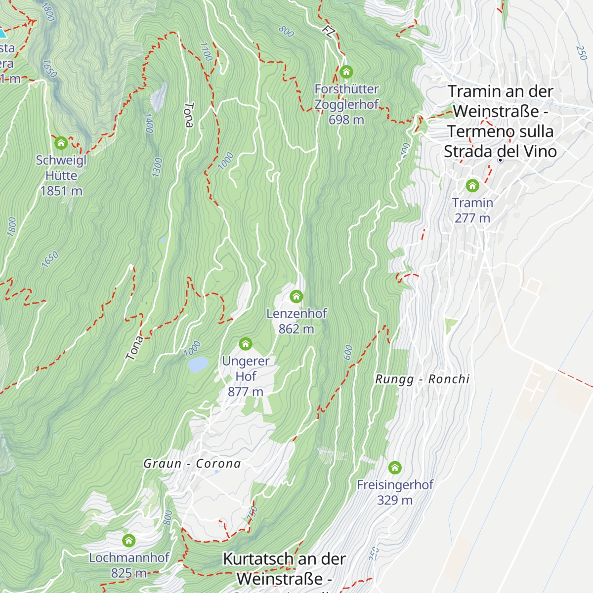 Lenzenhof map