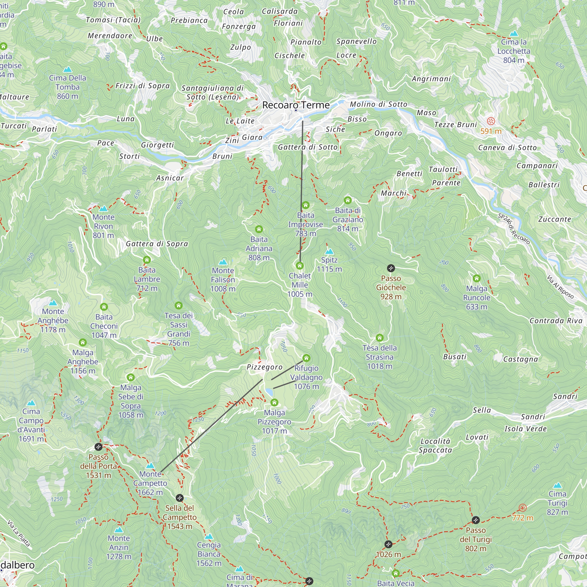 Malga Chèmpele map
