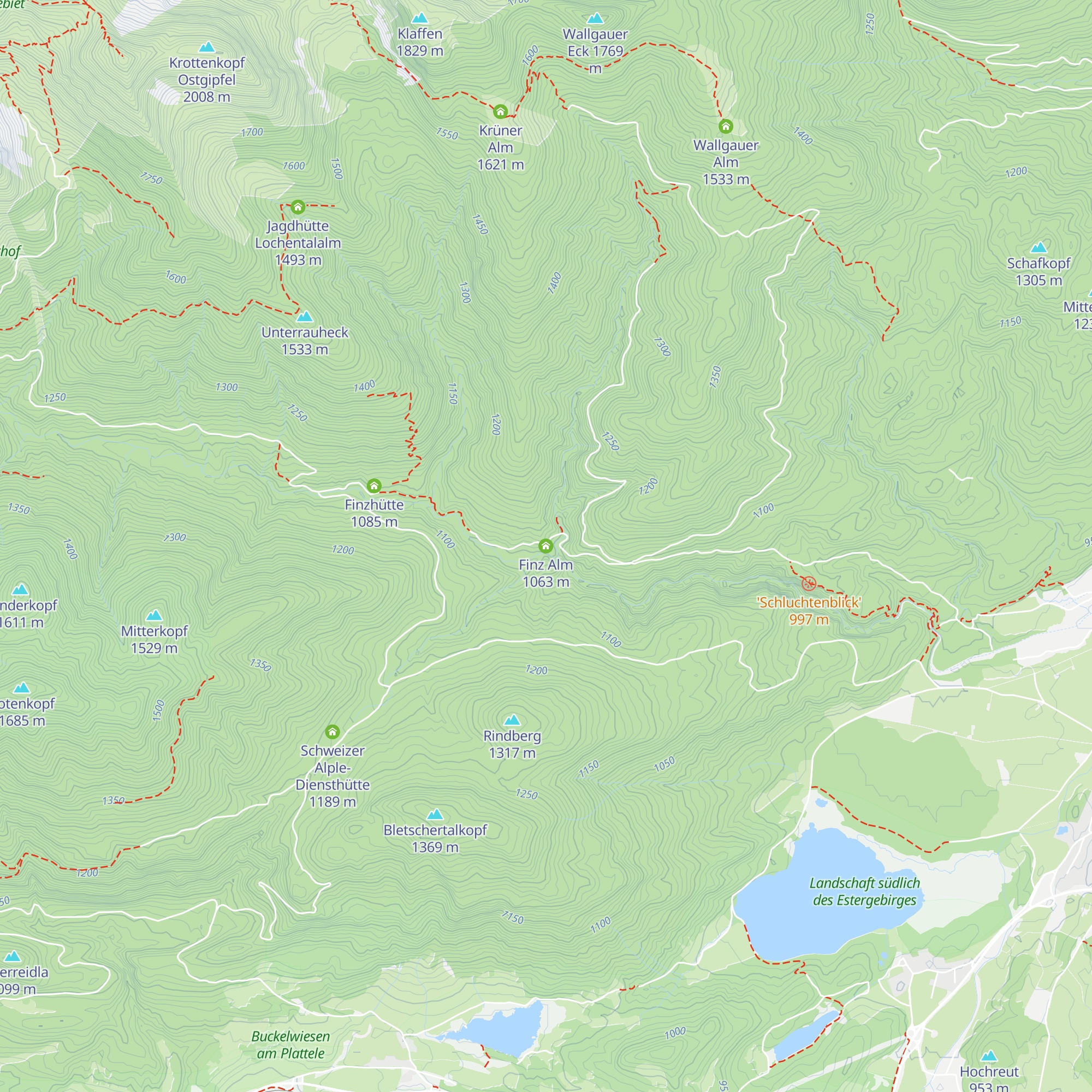 Finz Alm map