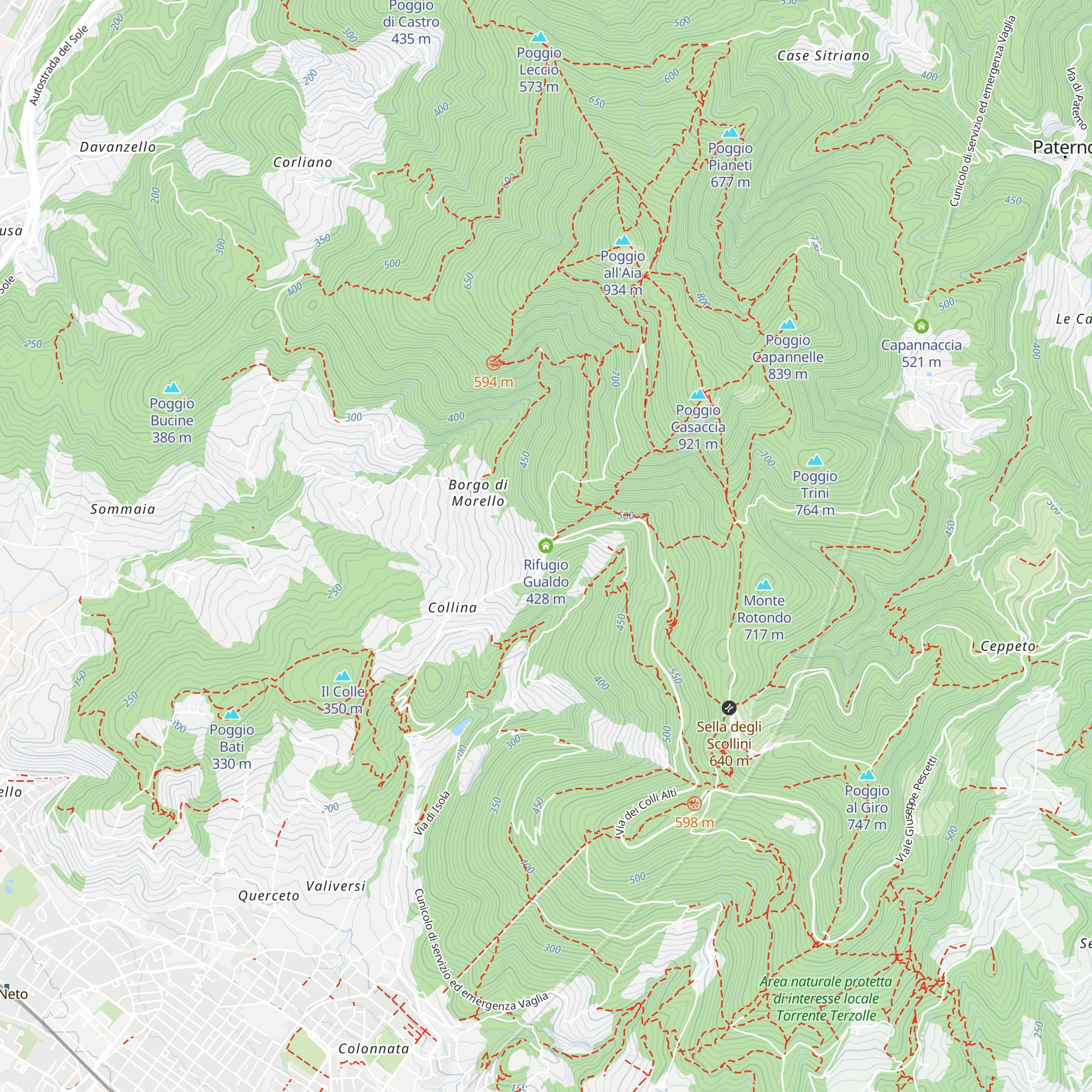 Rifugio Gualdo map