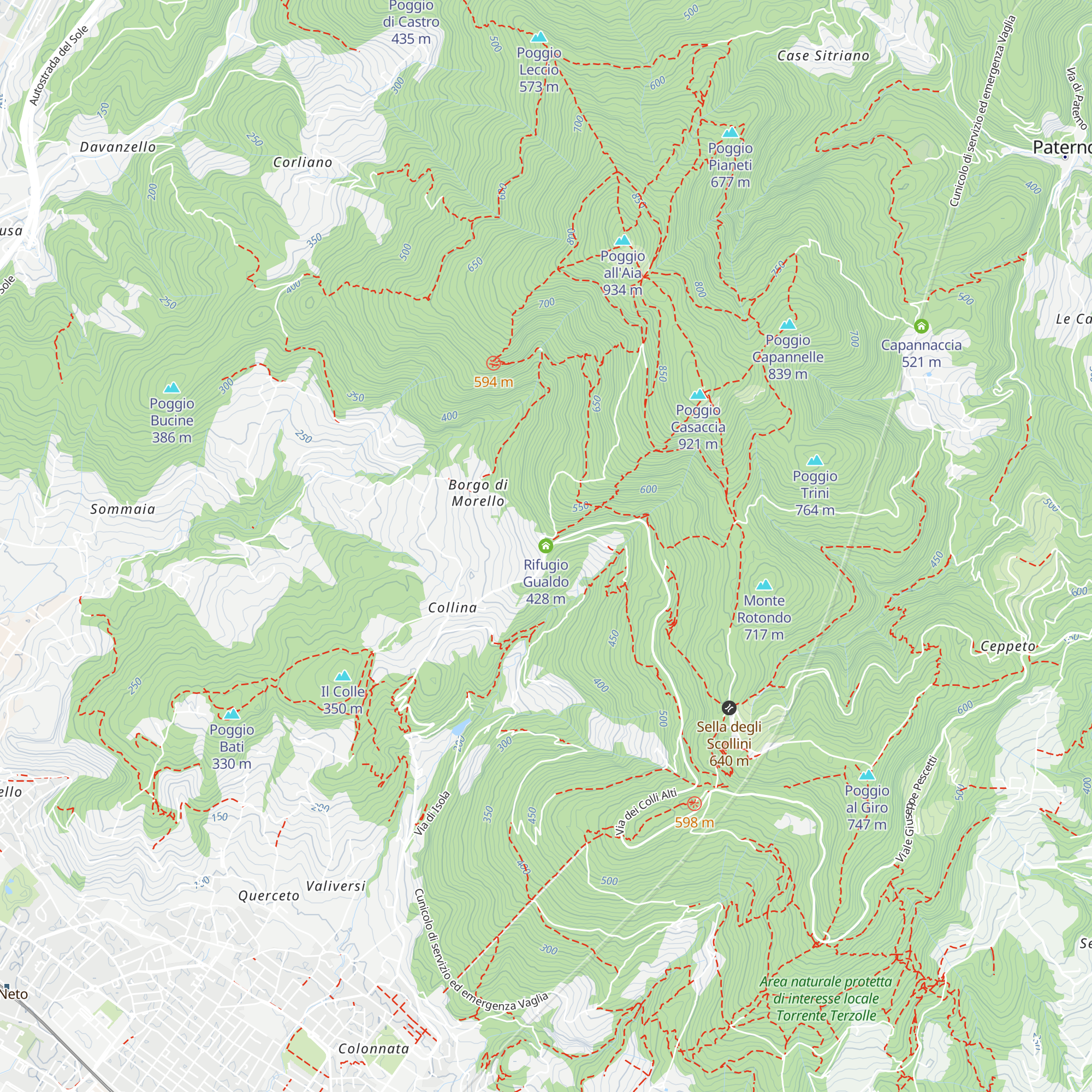 Rifugio Gualdo map