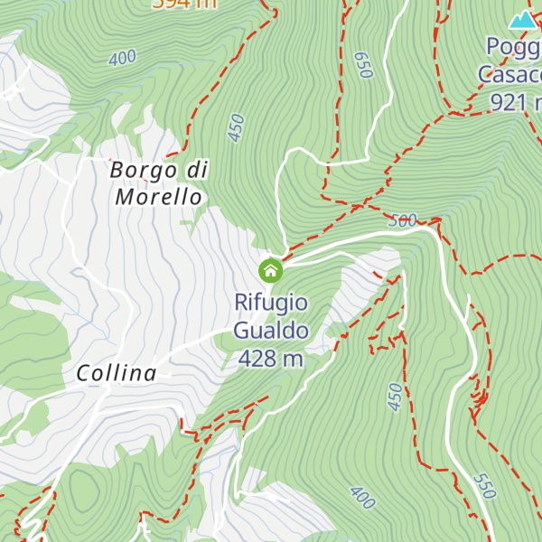 Map of Rifugio Gualdo