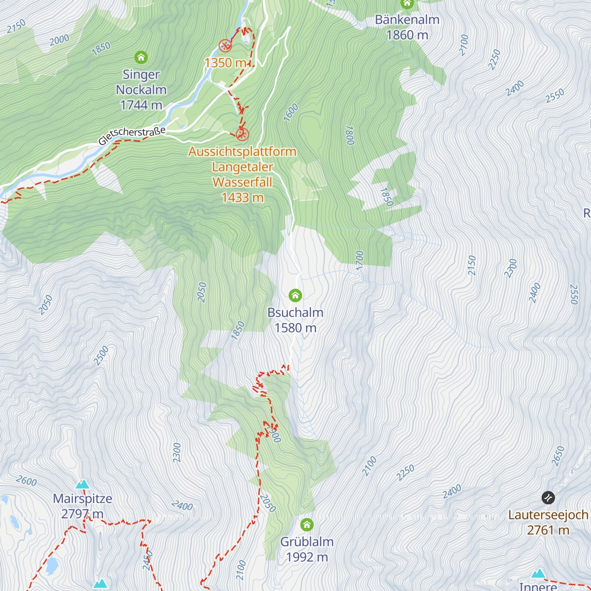 Bsuchalm map