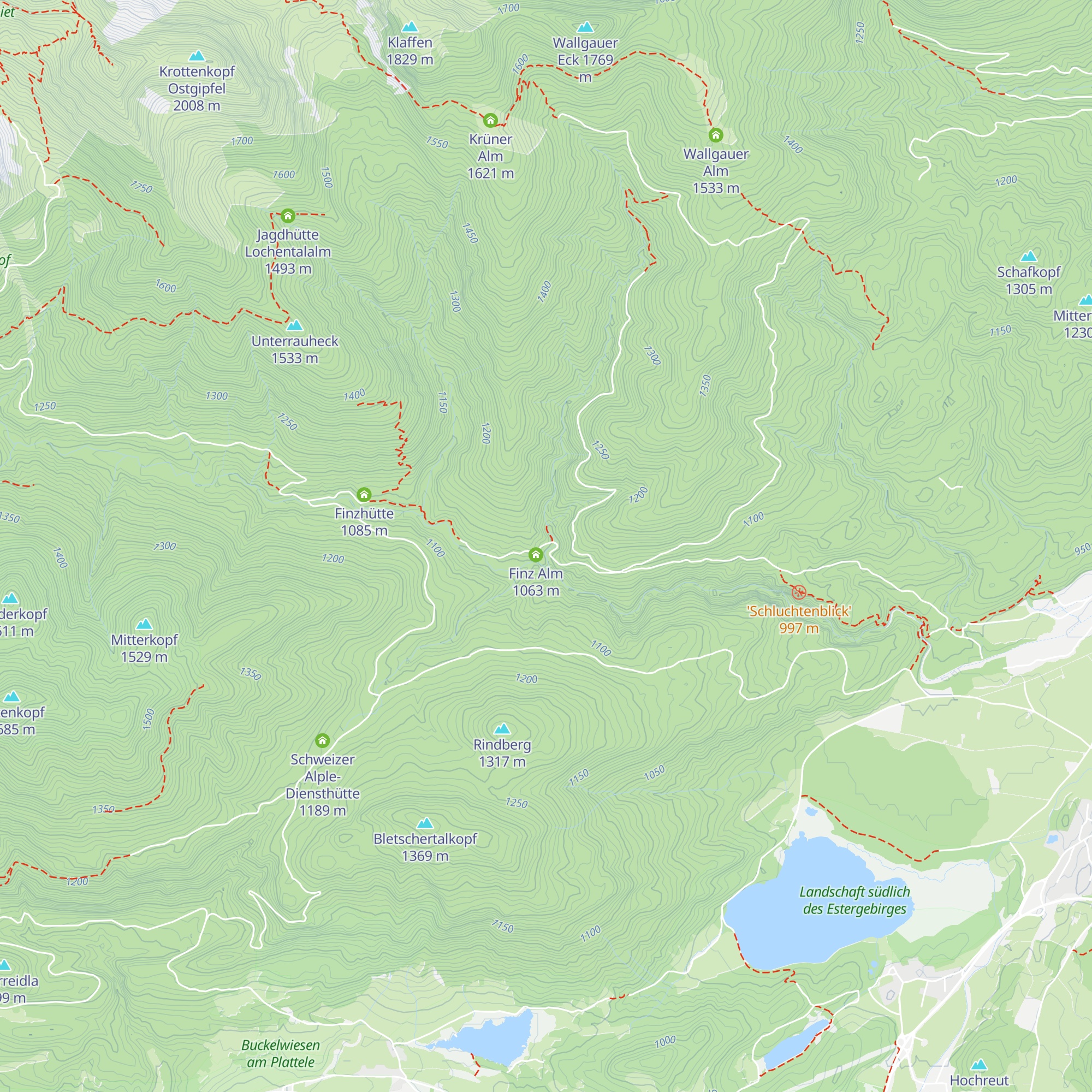 Altgraben-Diensthütte map