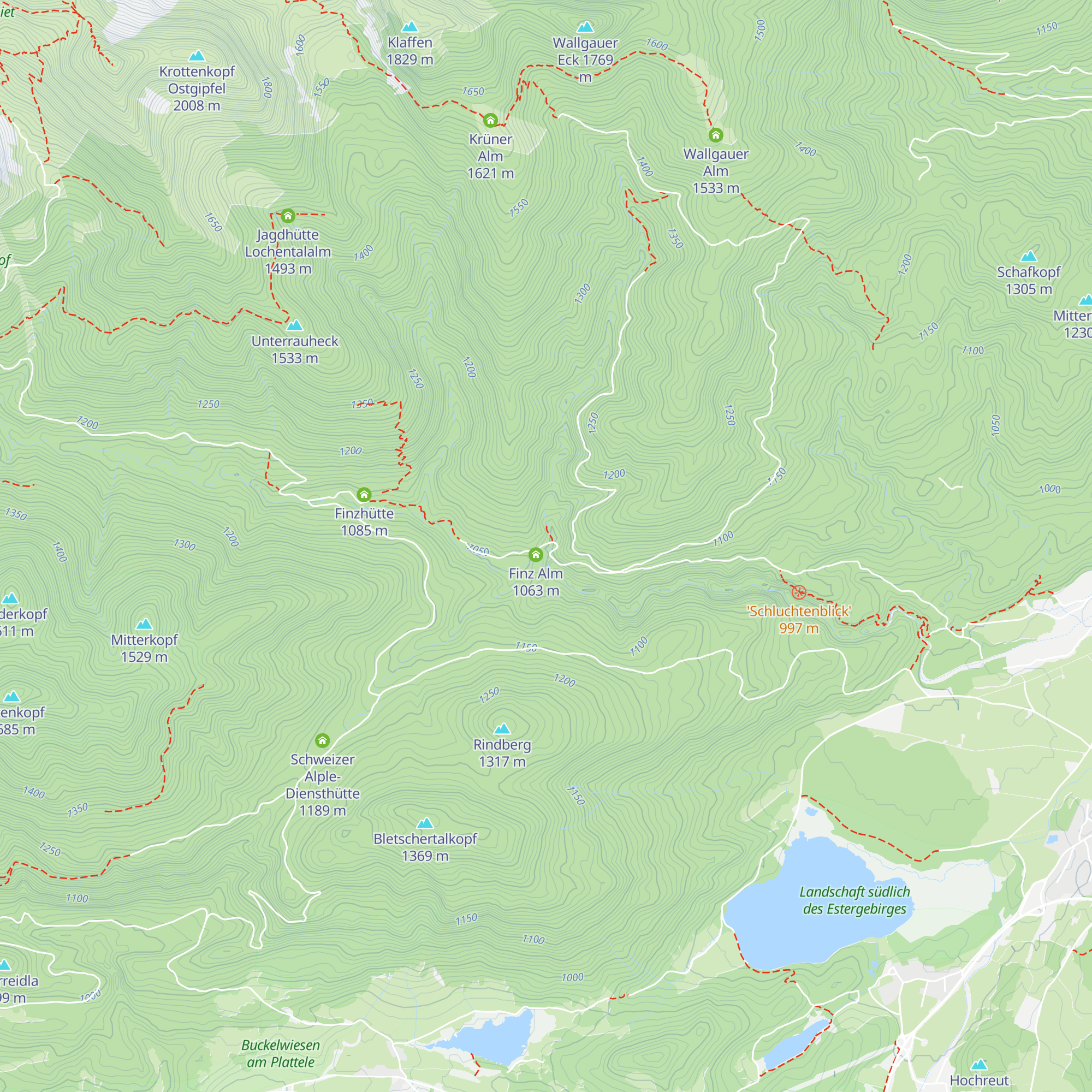Altgraben-Diensthütte map