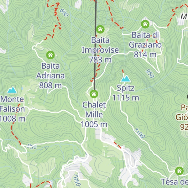 Map of Chalet Mille