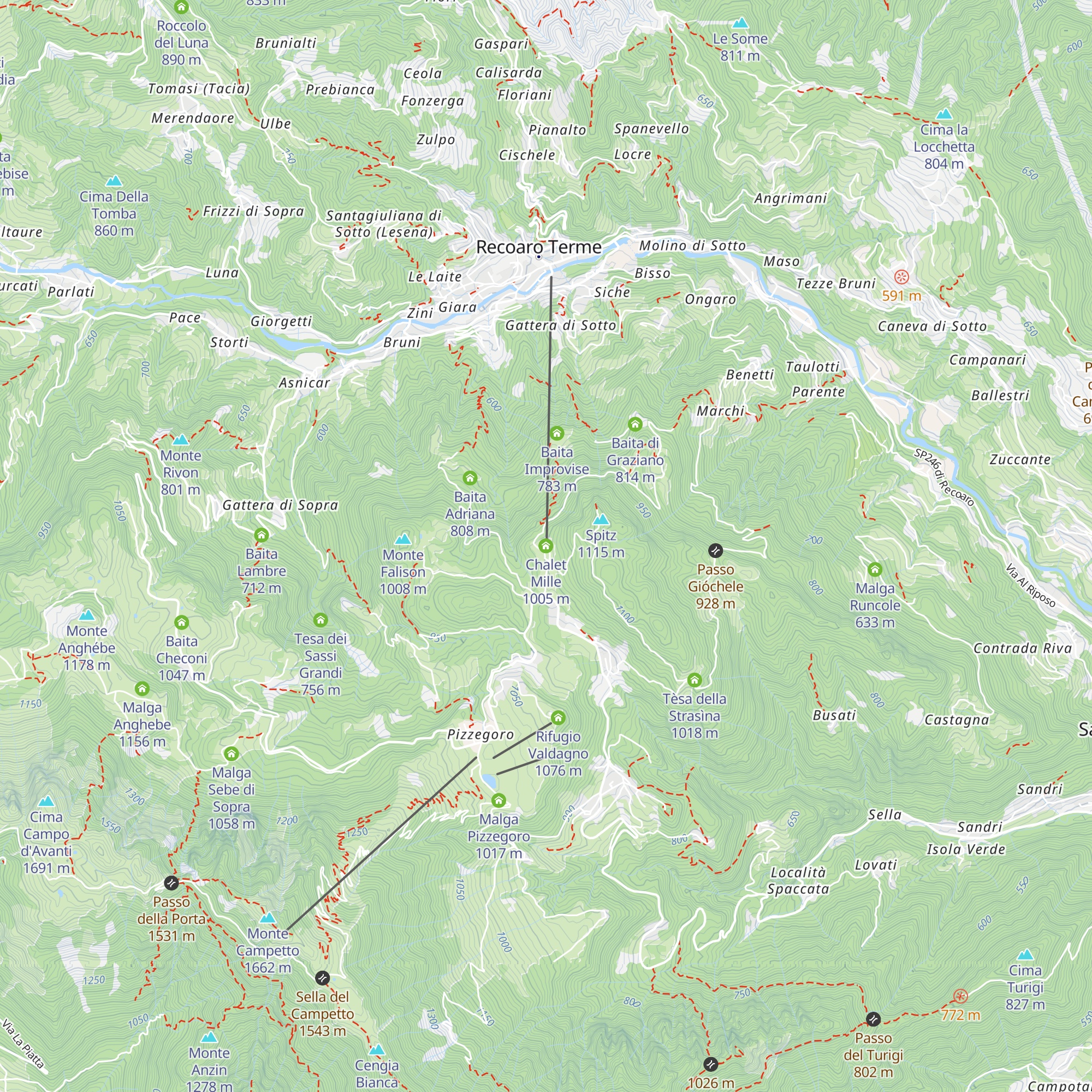 Chalet Mille map