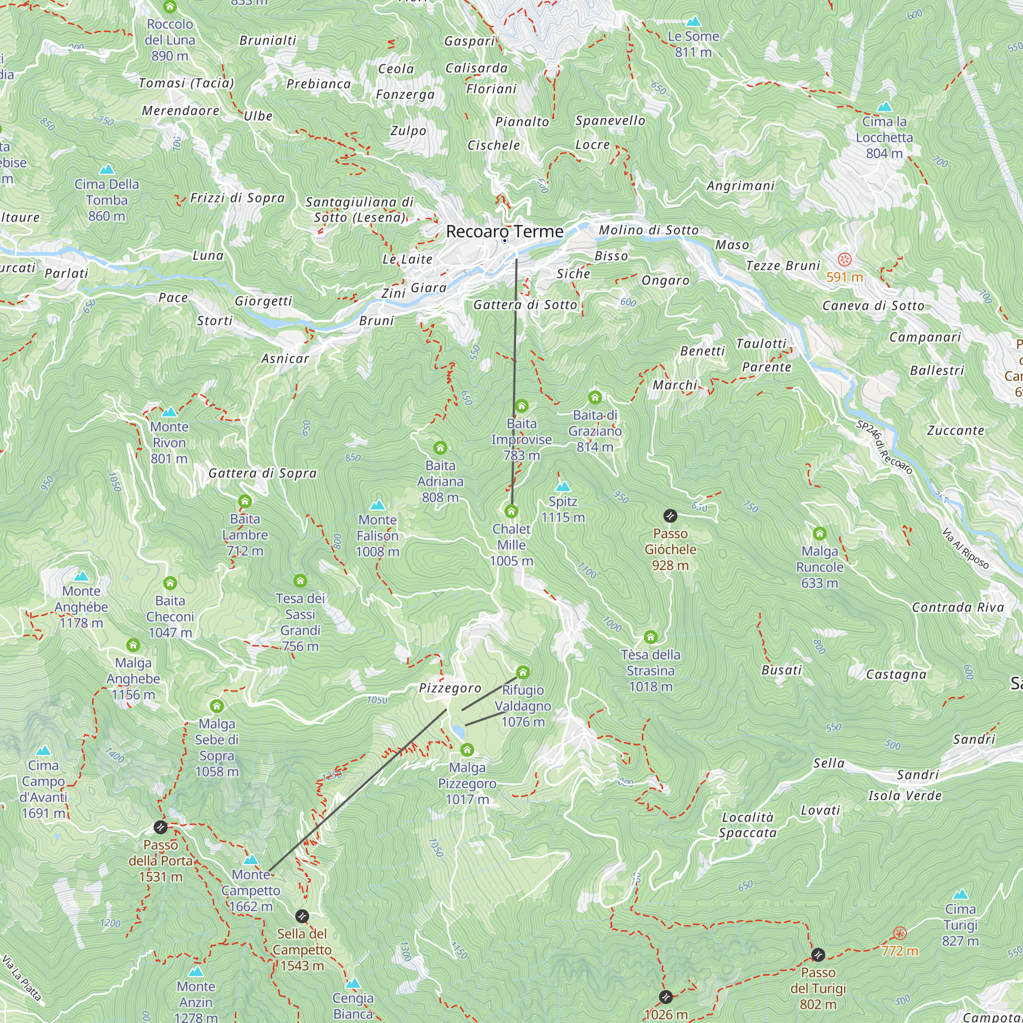 Chalet Mille map