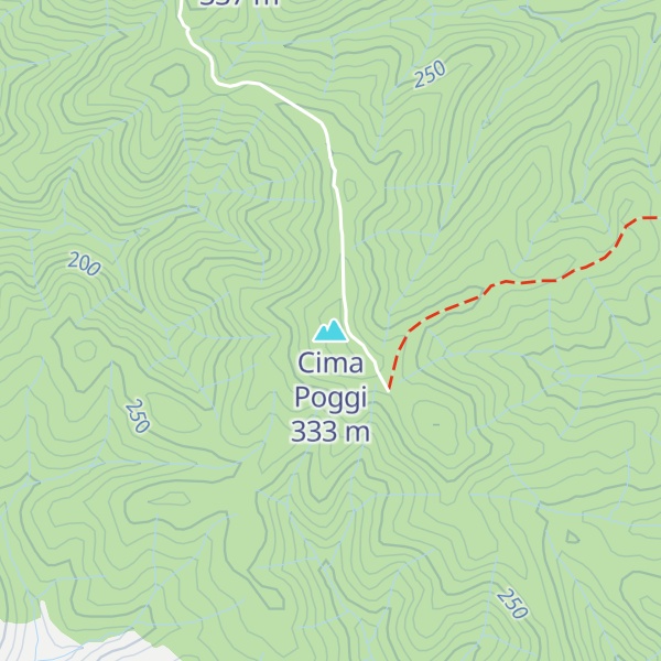 Map of Cima Poggi