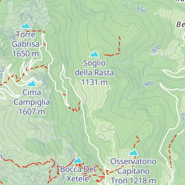 Map of Malga Campiglia