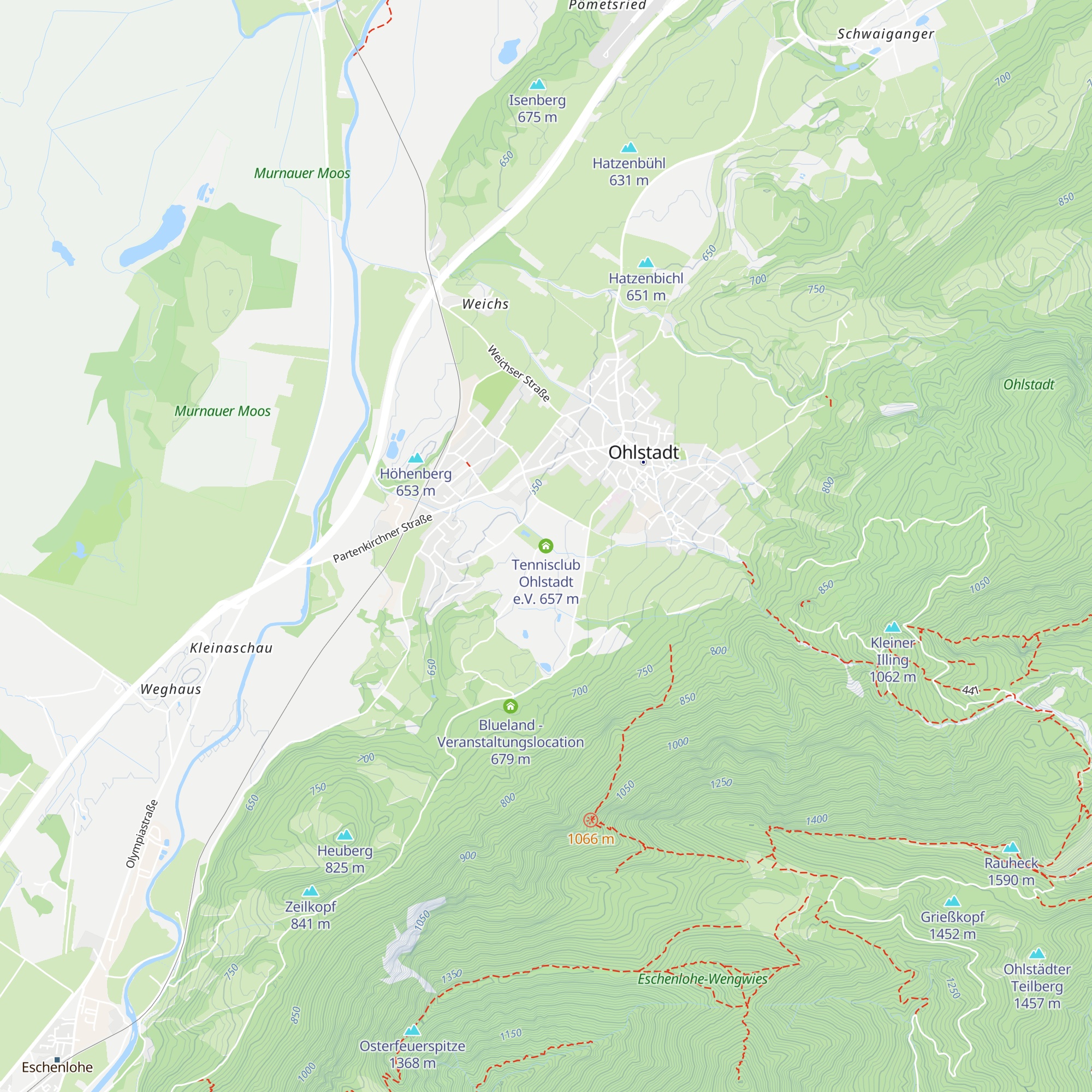 Tennisclub Ohlstadt e.V. map