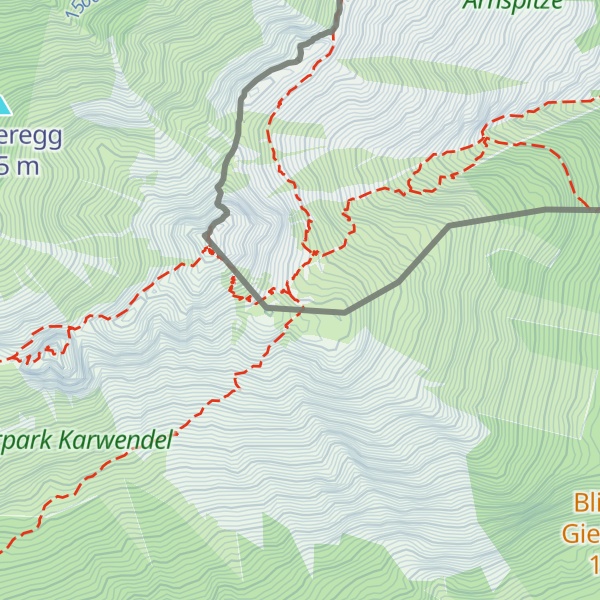 Map of Arnspitzhütte