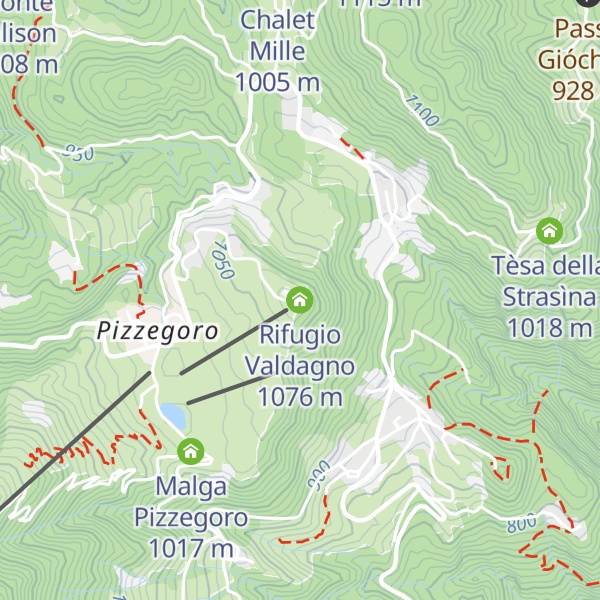 Map of Rifugio Valdagno