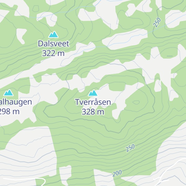 Map of Tverråsen