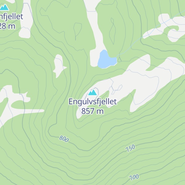 Map of Engulvsfjellet