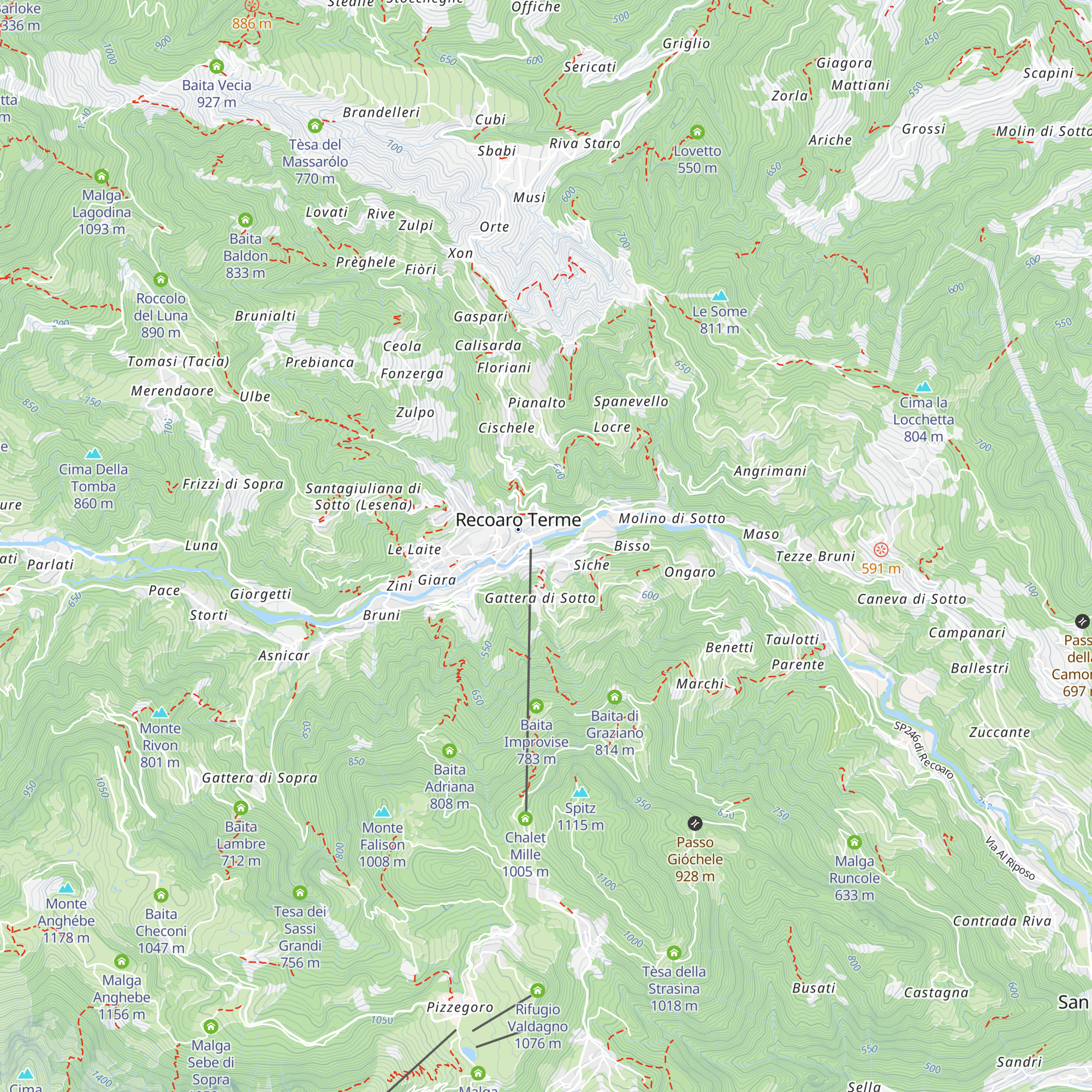 Chiosco Divine map