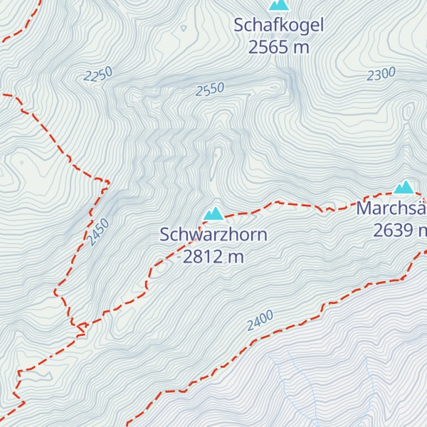 Map of Schwarzhorn