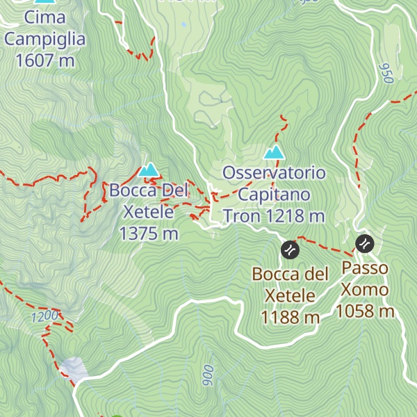 Map of Rifugio Bocchetta di Campiglia