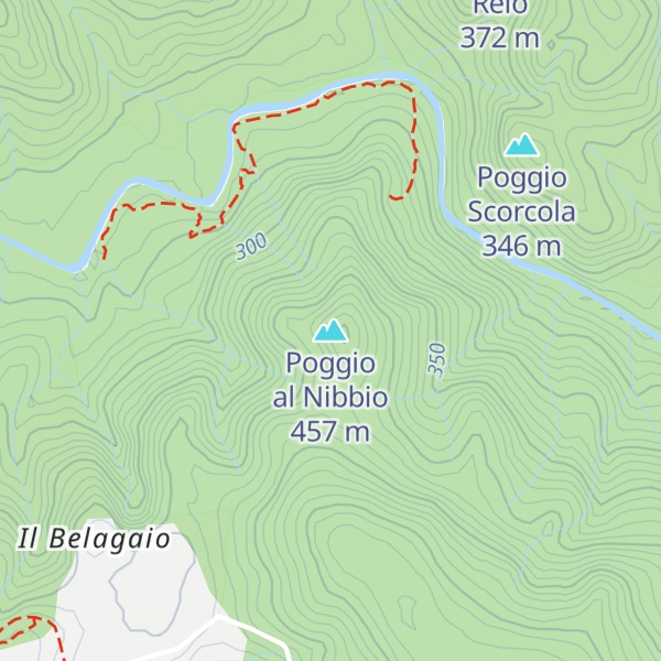 Map of Poggio al Nibbio