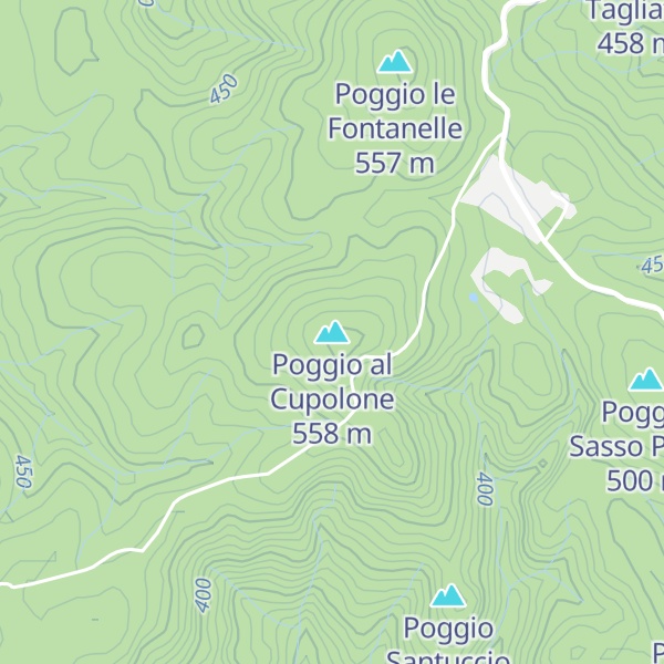 Map of Poggio al Cupolone