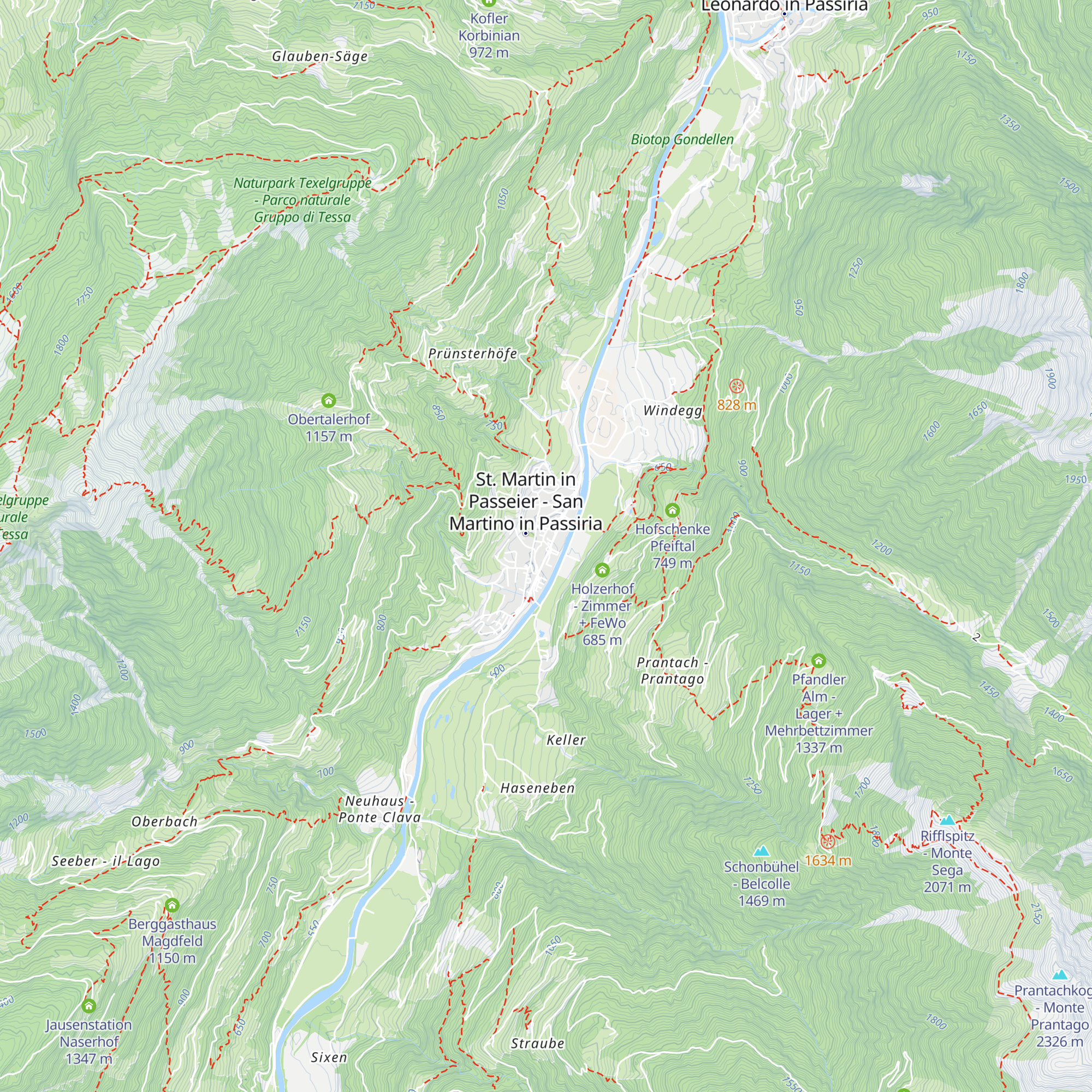 Tourismusverein Passeiertal - Infobüro St. Martin map