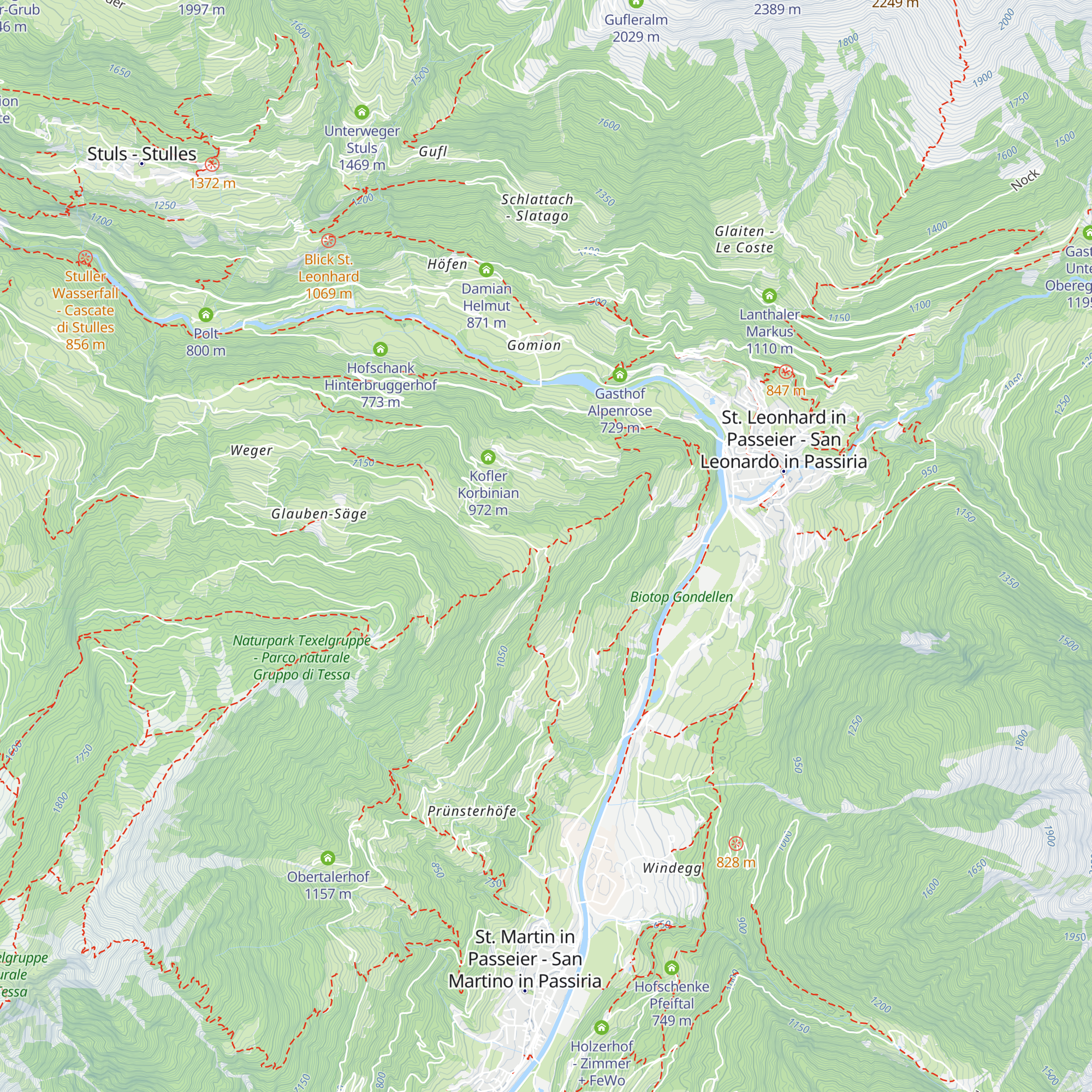 Christlhof - Zimmer + FeWo map