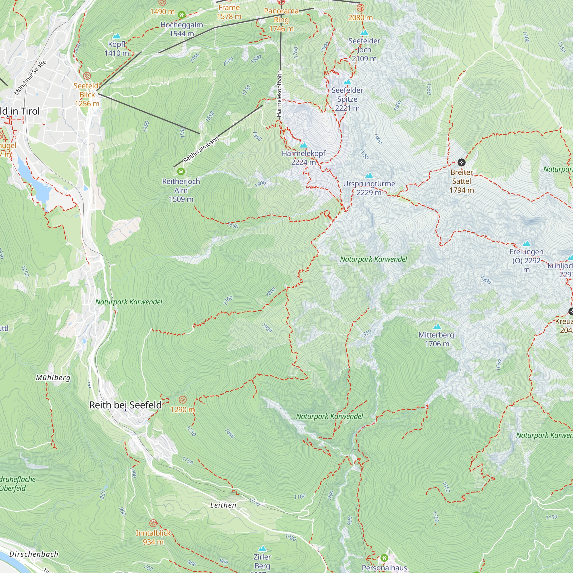 Schartlehnerhaus map