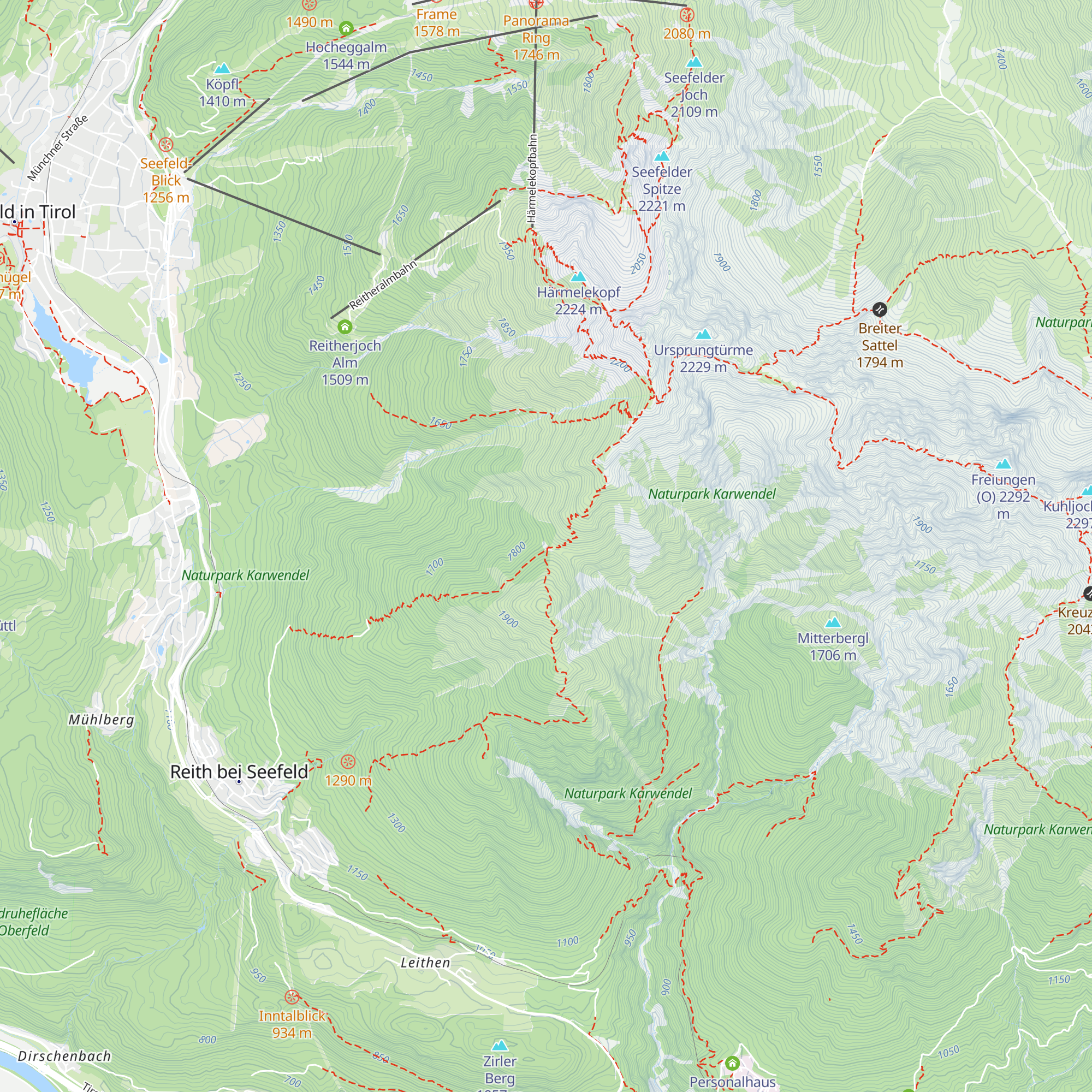 Schartlehnerhaus map