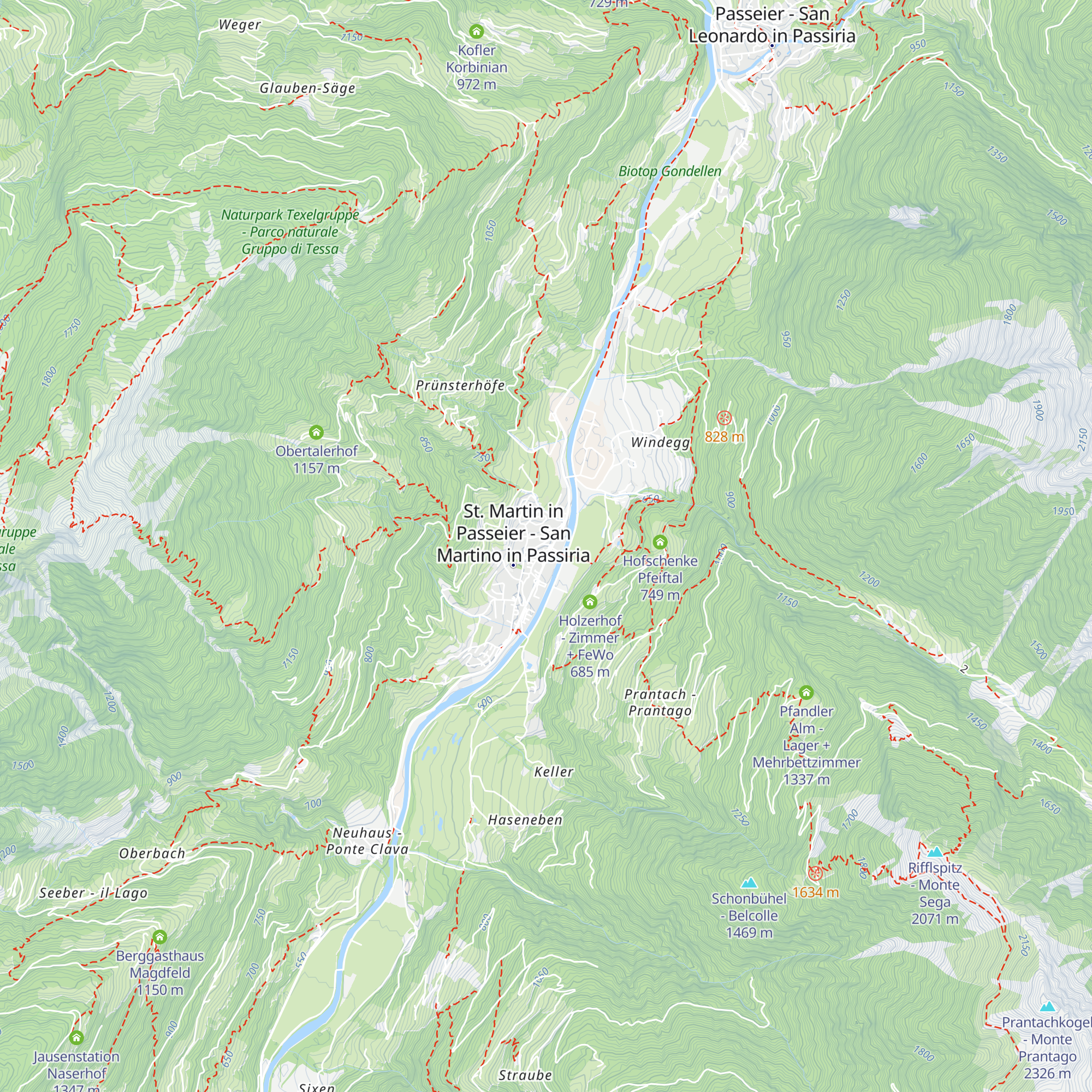 Pfandleralm map