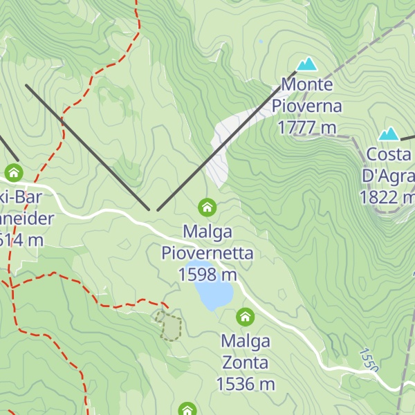 Map of Malga Piovernetta