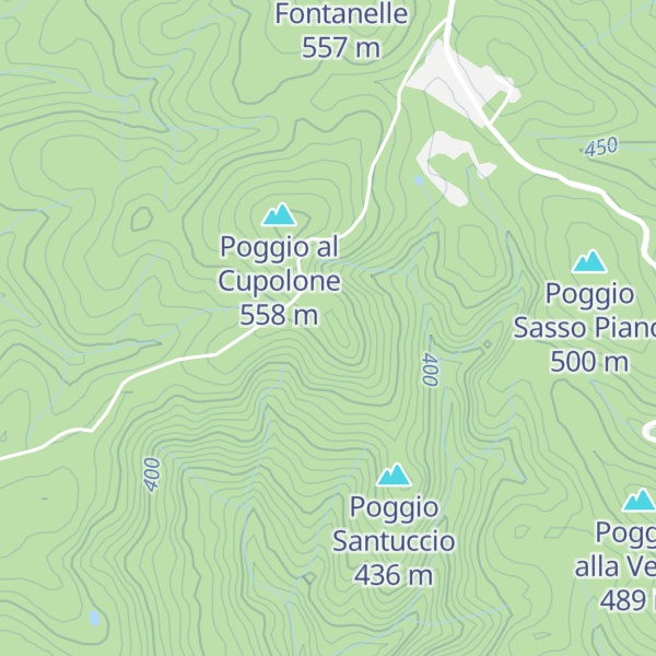 Map of Poggio Moverbia