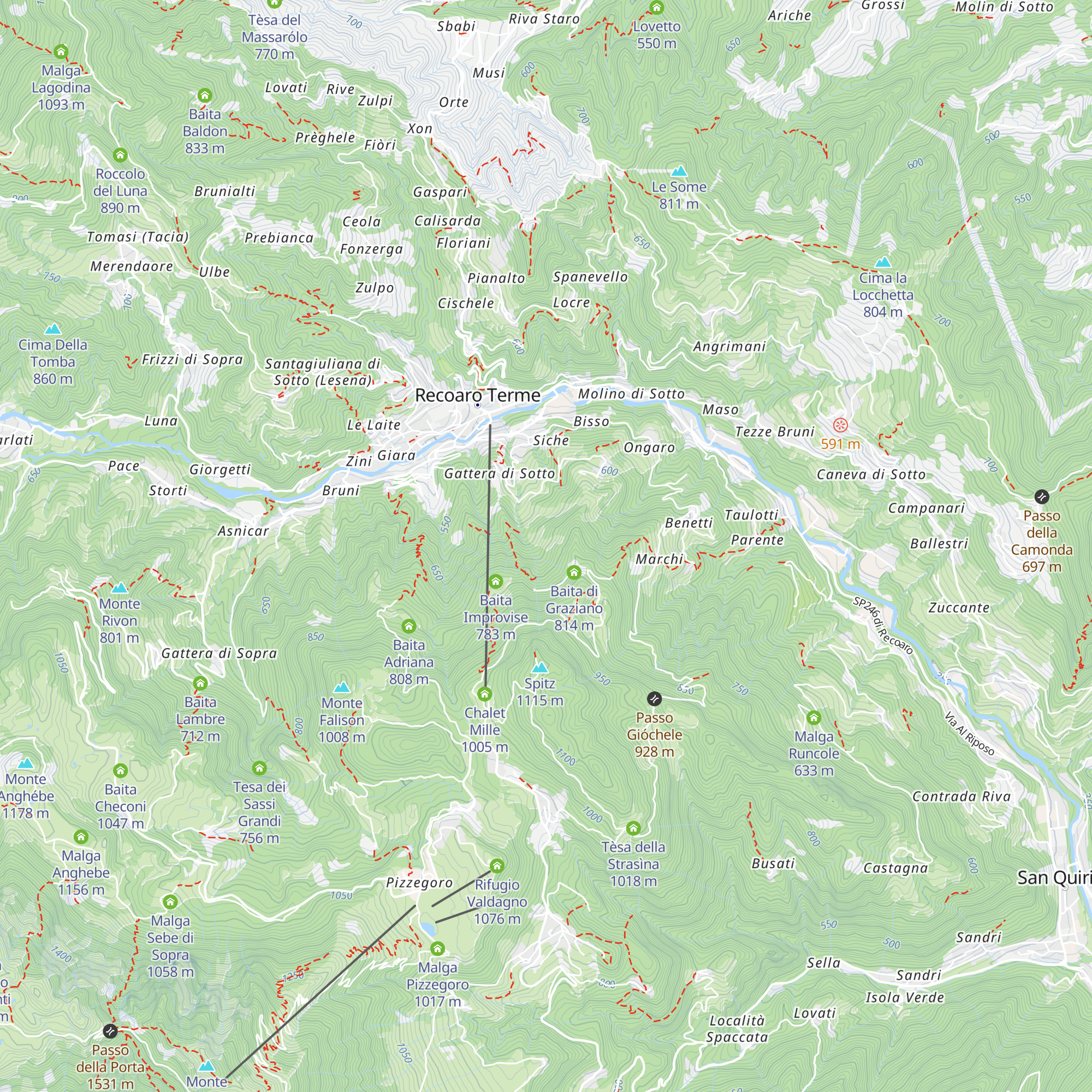 Baita del Menego Paoletto map