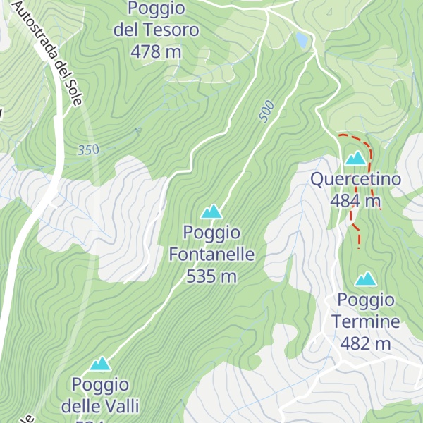 Map of Poggio Fontanelle