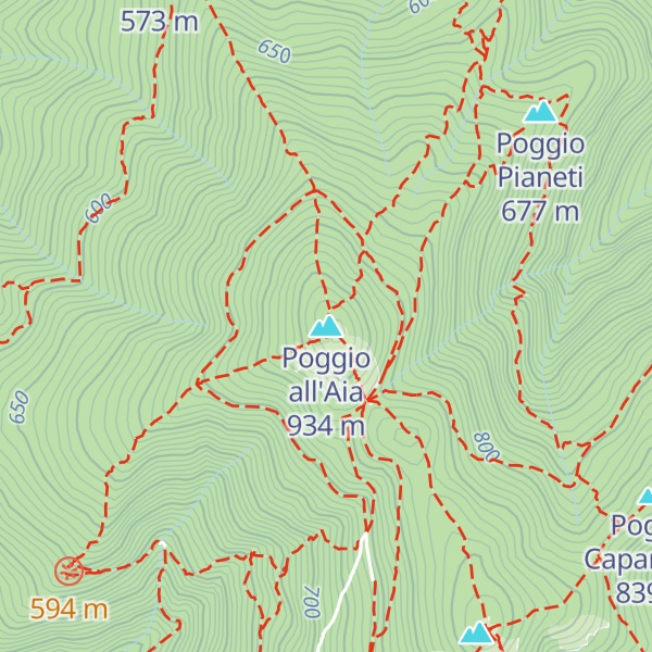 Map of Poggio all'Aia